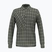 Férfi Salewa Fanes Flannel 5PL ing árnyék/sötét olajzöld