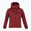 Gyerek trekking pulóver Salewa Agner Melange PL FZ Hoody syrah