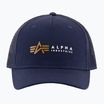 Férfi Alpha Industries Label Trucker baseball sapka rep.blue