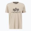 Férfi póló Alpha Industries Basic T Carbon vintage sand