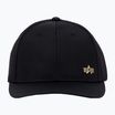 Alpha Industries férfi Metal Label fekete/csillogó arany baseball sapka