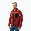 Férfi Jack Wolfskin Fleece Sweatshirt Felslicht Check intenzív rozsda
