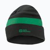 Gyerek téli sapka Jack Wolfskin Stripy Knit pala zöld/misztikus