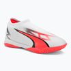 PUMA Ultra Match LL IT + Mid Jr gyermek futballcipő puma fehér/puma fekete/tűz orchidea