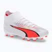 PUMA Ultra Pro FG/AG Jr gyermek futballcipő puma fehér/puma fekete/tűz orchidea