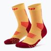 CEP női kompressziós zokni Run Mid Cut 5.0 narancssárga/burgundy