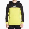 Férfi pulóver PUMA ESS+ Block Hoodie TR puma fekete/lime csillogás