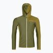 Férfi ORTOVOX Fleece Light Grid kapucnis vadnövényes melegítőfelső