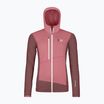 Női pulóver ORTOVOX Fleece Grid Hoody mountain rose