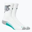 Zokni ASICS Performance Run Crew brilliant white/wave teal