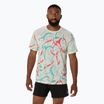 Férfi futópóló ASICS Road All Over Print Top birch
