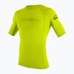 Férfi úszópóló O'Neill Basic Skins Rash Guard lime