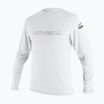 Férfi hosszú ujjú felső úszáshoz O'Neill Basic Skins Sun Shirt white