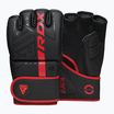 RDX Grappling kesztyű F6 matt piros