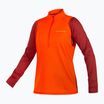 Női kerékpáros hosszú ujjú felső Endura Singletrack Fleece paprika