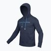 Férfi pulóver Endura One Clan Hoodie ink blue