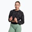 Női edzős pulóver Gymshark KK Twins Zip Up Crop fekete/kék