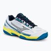 Férfi teniszcipő Mizuno Break Shot 4 CC white/dress blues/sulphur spring