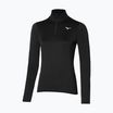 Női futó hosszú ujjú Mizuno Impulse Core Half Zip fekete