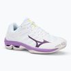 Női röplabda cipő Mizuno Wave Voltage 2 white/patrician purple/quince