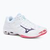 Mizuno Wave Voltage 2 röplabda cipő fehér/ibolya indigó/camellia rose