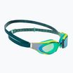 Speedo Fastskin Hyper Elite Mirror úszószemüveg hipersárga/acél/emerald tükör