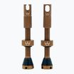 Peaty's X Chris King MK2 Presta tömlő nélküli szelepek 42 mm-es szett bourbon