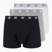 Férfi CR7 Basic Trunk boxeralsó 3 pár fehér/ szürkésnarancs/ fekete