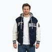 Férfi Pitbull Falcon Ridge Bomber kapucnis dzseki navy/ecru színben