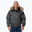 Férfi télikabát Pitbull Harvest Hooded Bomber graphite