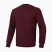 Férfi pulóver Pitbull Small Logo Crewneck burgundy