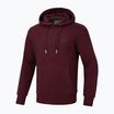 Férfi pulóver Pitbull Small Logo Hooded burgundy