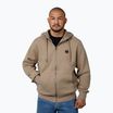 Férfi pulóver Pitbull Small Logo Hooded Zip pale sand