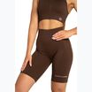 Spodenki bikery treningowe női Gym Glamour Push Up 2.0 dark chocolate