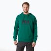 Férfi Helly Hansen HH Logo Hoodie 2.0 smaragdzöld