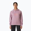 Női Helly Hansen Core Graphic kapucnis pulóver lila agyag