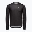 Férfi kerékpározás hosszú ujjú POC Motion Air Jersey uránium fekete