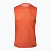 Férfi kerékpáros trikó POC Air Indoor Vest zink orange