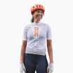 Női kerékpáros mez POC Essential Road Logo hydrogen white/granite grey