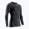 Férfi termoaktív hosszú ujjú X-Bionic Symbio Merino ing rhino szürke