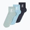 On Running Logo Sock Mid 3 pár mosás/tengerészkék
