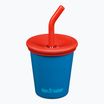 Klean Kanteen Kid's Steel Straw Lid 296 ml mykonosi kék bögre