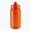 Elite FLY Tex 550 ml átlátszó/narancs piros kerékpáros palack