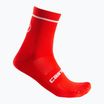 Férfi kerékpáros zokni Castelli Entrata 13 red