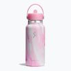 Hydro Flask Wide Flex Straw Cap Jelly 945 ml-es rózsaszínű, pörgős termikus palack