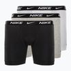 Férfi Nike Everyday Cotton Stretch Boxer Brief 3Pk MP1 fehér/szürke heather / fekete