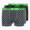 Férfi boxeralsó Nike Everyday Cotton Stretch Trunk 3Pk BAU geo block print/hűvös szürke/fekete