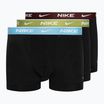 Férfi boxeralsó Nike Everyday Cotton Stretch Trunk 3 darab black/pear/aquarius/cark team red