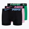 Férfi boxeralsó Nike Dri-Fit Essential Micro Trunk 3 darab stadium green/pink rise/black 3d