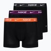 Nike Everyday Cotton Stretch Trunk 3 db férfi boxeralsó black/violet/orange